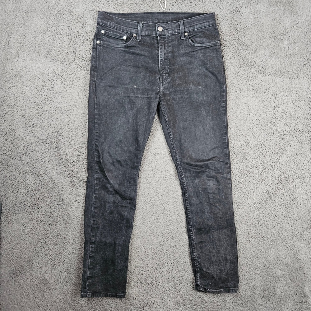 Levis 511 Slim Fit Black Wash Stretch Denim Mens Jeans 34x32